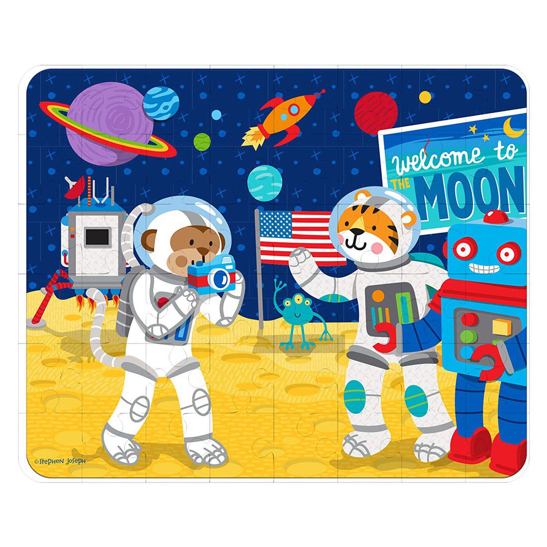 Stephen Joseph Tin Bank with Puzzle Monkey - Image 2