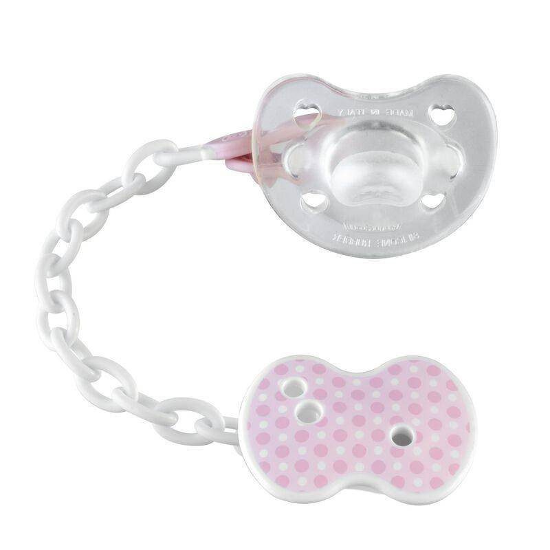 Chicco Easy Clip Soother With Ring - Pink - Image 2