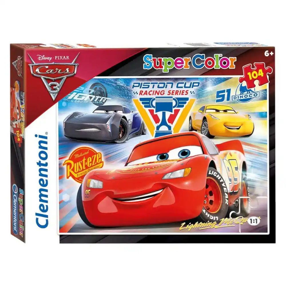Clementoni Super Color Puzzle 104 Pieces - Cars 3