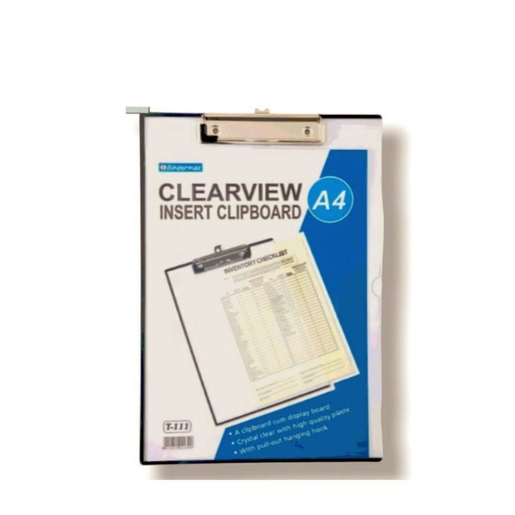 Bindermax Clearview Insert Clipboard A4 | Shop in Amman-Jordan | TheOutfit