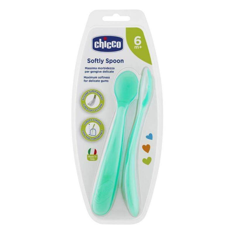 Chicco Softly Spoon 6M+ Green