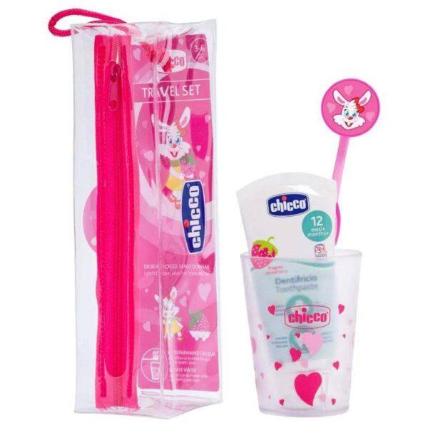 Chicco Dental Travel Set 36M+ Pink
