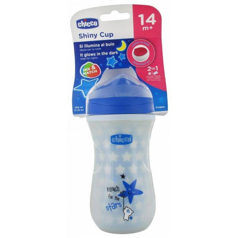 Chicco Shiny Cup Glow In the Dark 266Ml 14M+ Blue