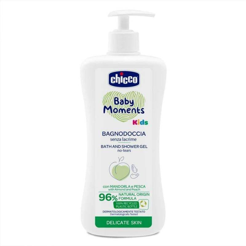 Chicco Baby Moments Bath And Shower Gel - No Tears 500Ml