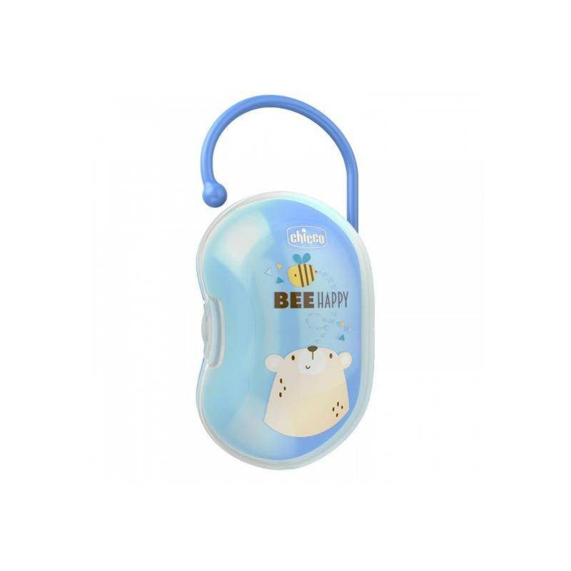 Chicco Easy Box Soother Holder for 2 Soothers - Blue - Image 2