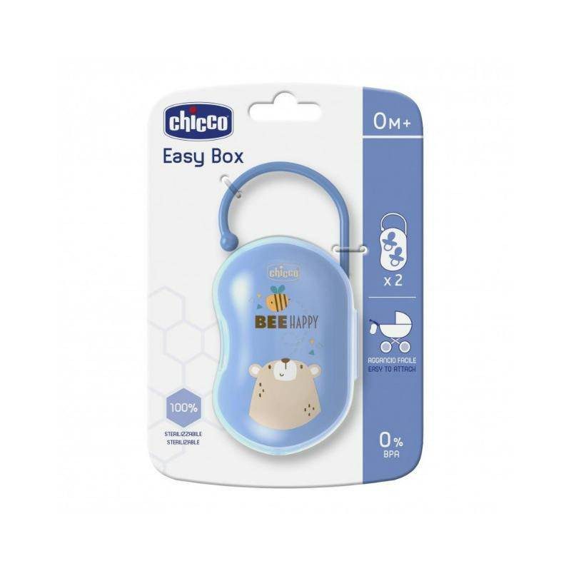 Chicco Easy Box Soother Holder for 2 Soothers - Blue