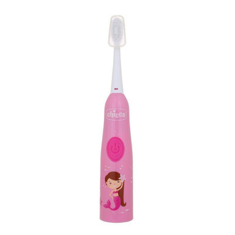 Chicco Electric Toothbrush With 2 Brush Heads - Pink - Image 2