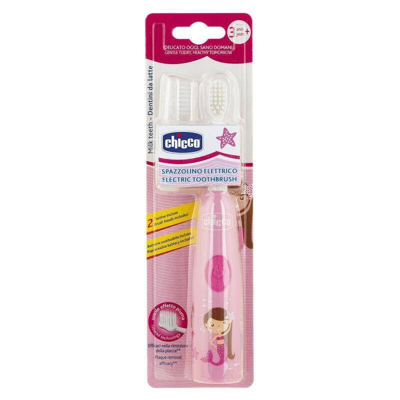 Chicco Electric Toothbrush With 2 Brush Heads - Pink