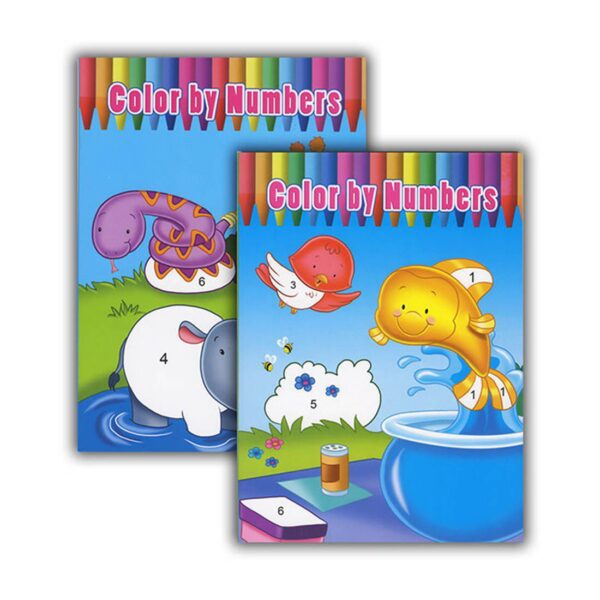 BAZIC Color By Number Coloring And Activity Books