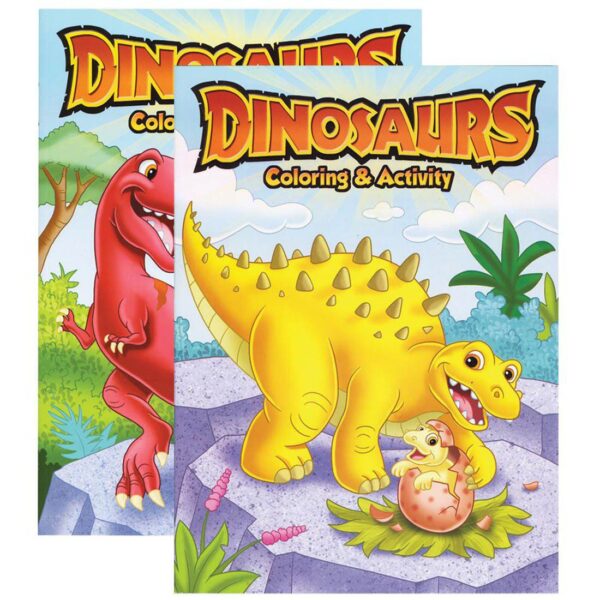 BAZIC Dinosaurs Coloring & Activity Book
