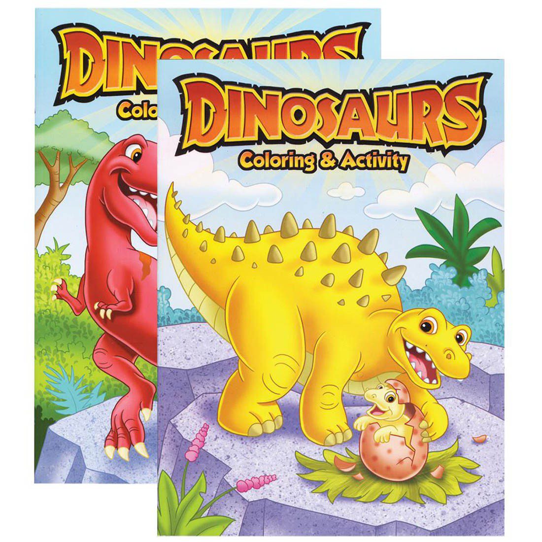 BAZIC Dinosaurs Coloring & Activity Book