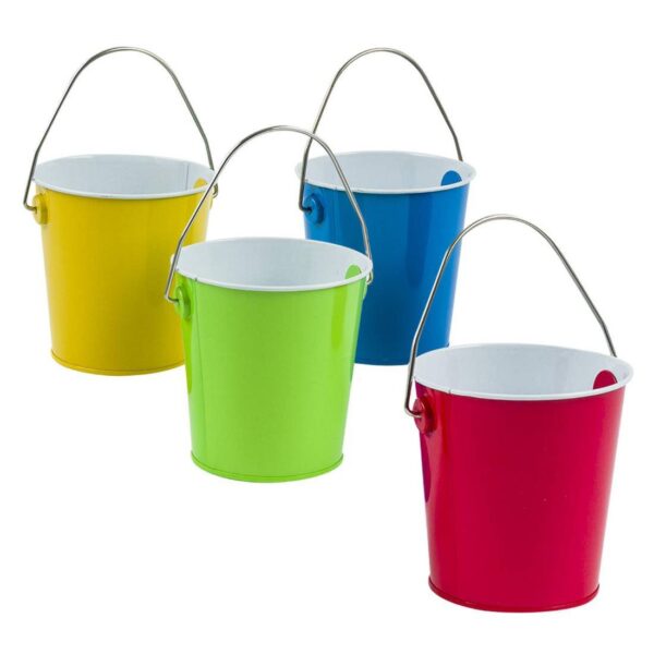 BAZIC Mini Tin Pail with Handle