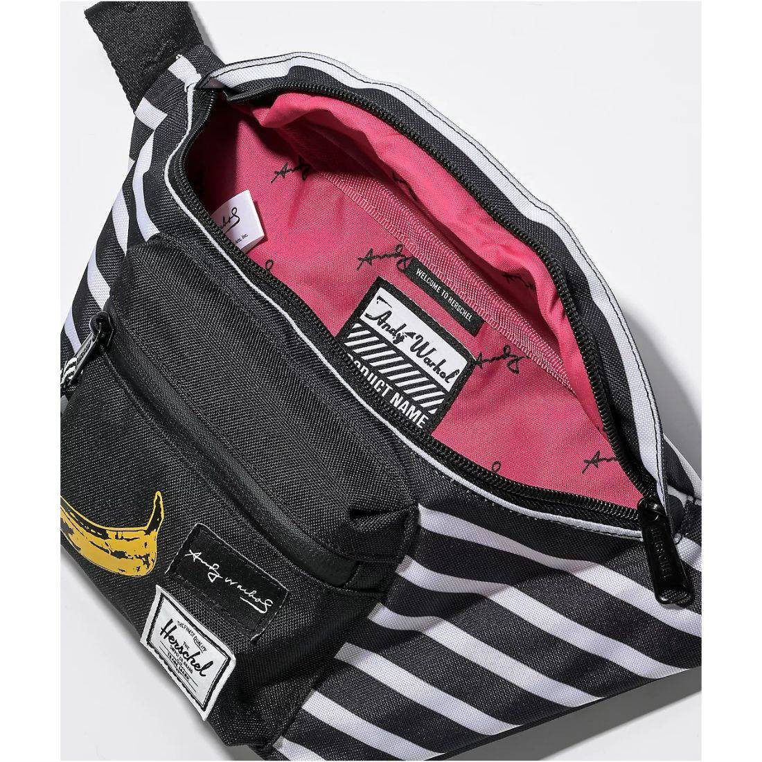 Herschel Hip Seventeen Black Banana Waist Bag - Image 4