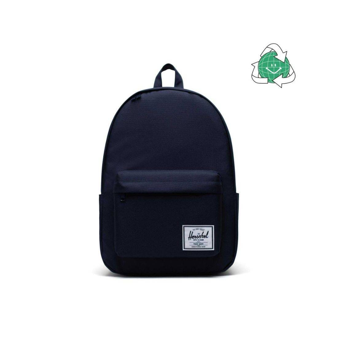 Herschel Classic X-Large Black Crosshatch Peacoat Backpack