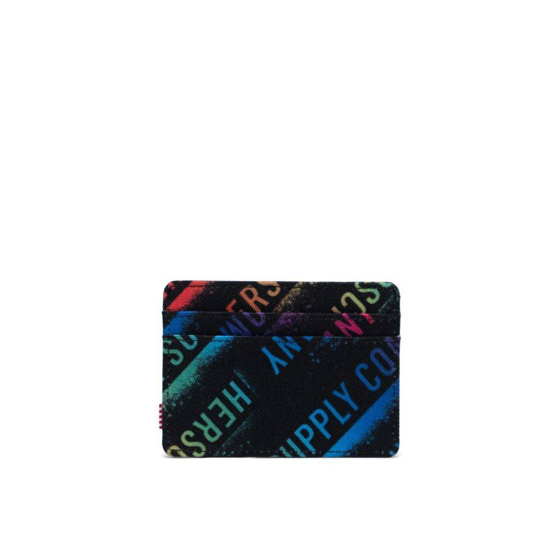 Herschel Charlie Stencil Roll Call Rainbow Wallet - Image 3