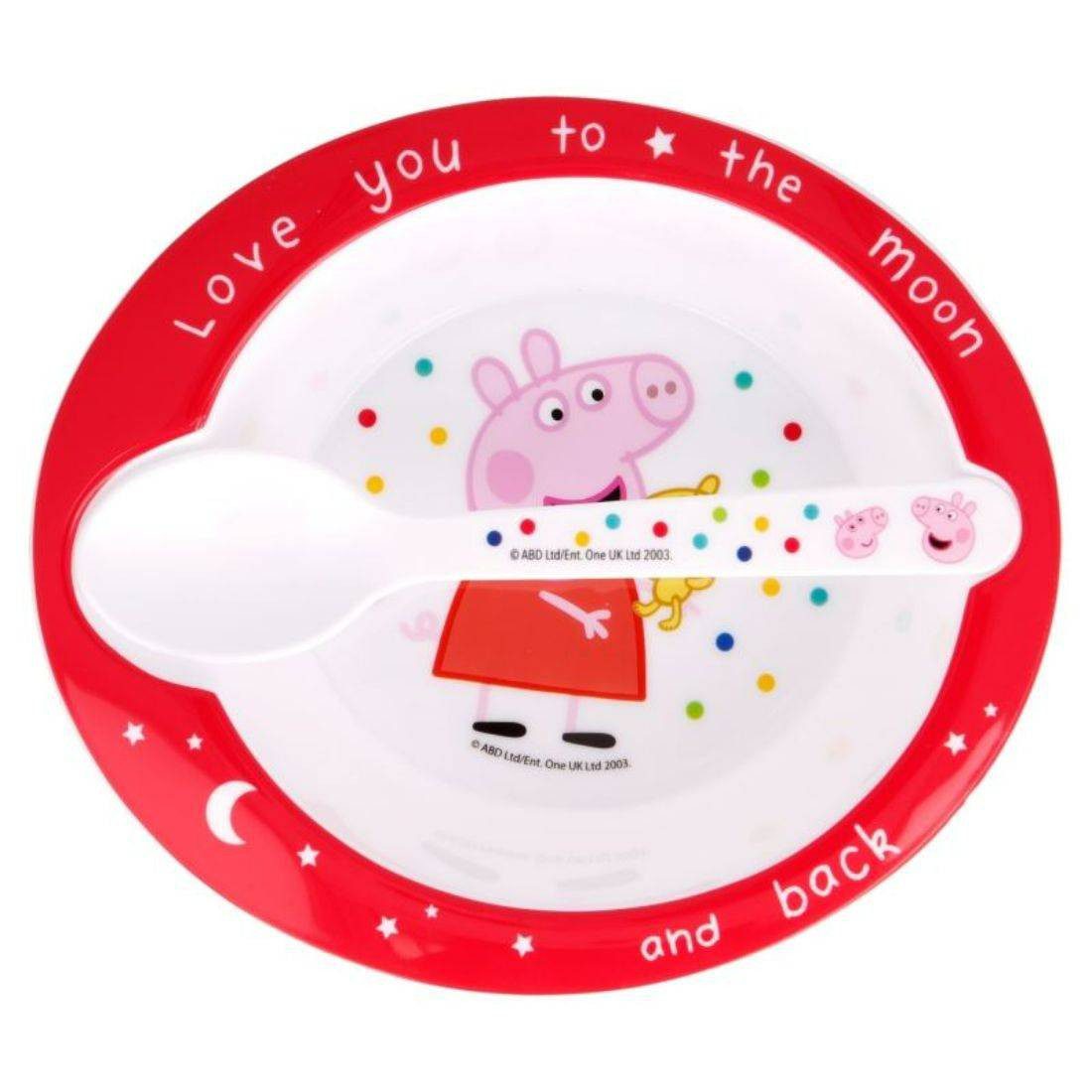 Stor Toddler 2 Pcs Micro Set (Bowl & Pp Spoon Toddler) - Peppa Pig Little One - Image 2