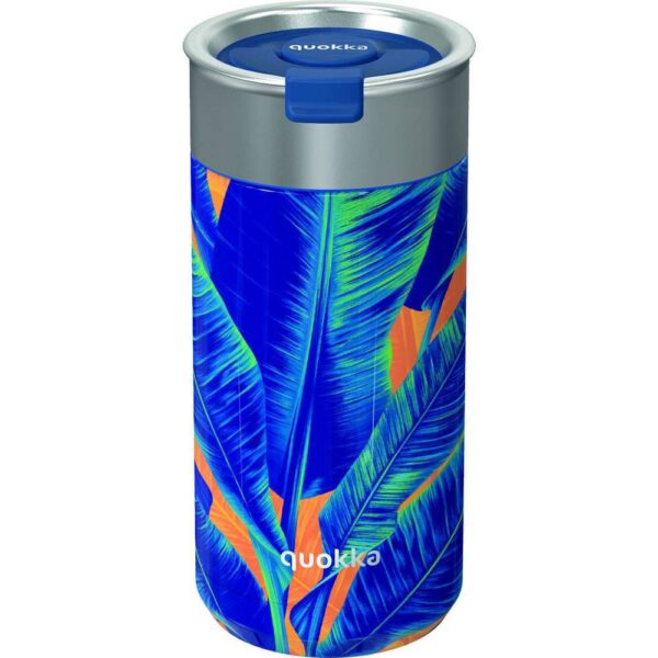 Quokka Thermal Stainless Steel Coffee Tumbler Boost Blue Jungle 400 ML