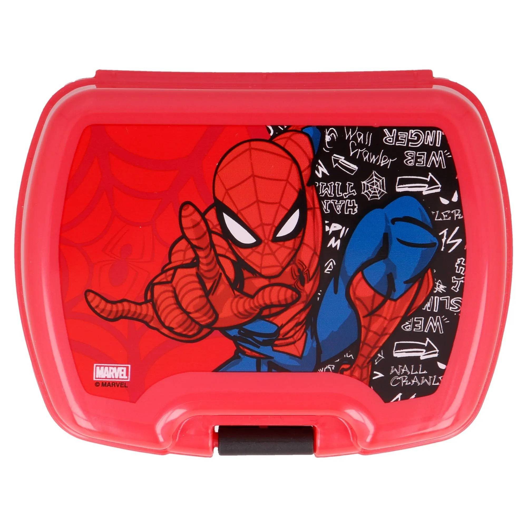 Stor Snack & Sandwich Box Spiderman Urban Web