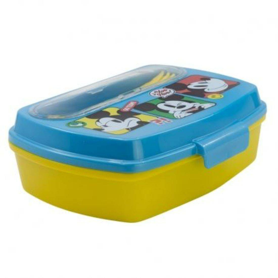 Stor Funny Sandwich Box With Cutlery - Mickey Mouse Fun-Tastic - Image 2