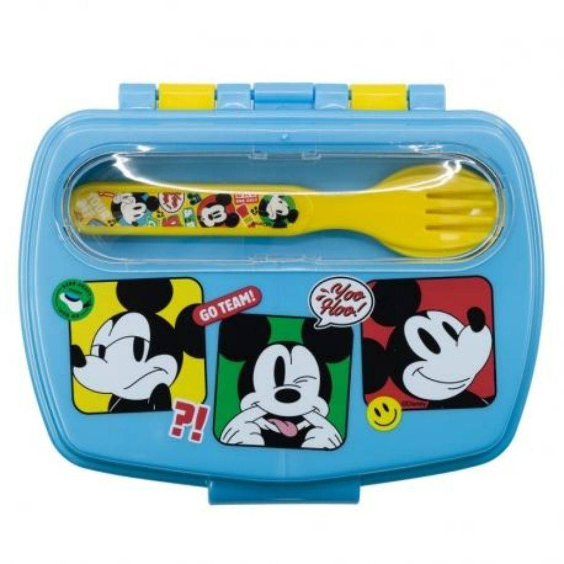 Stor Funny Sandwich Box With Cutlery - Mickey Mouse Fun-Tastic