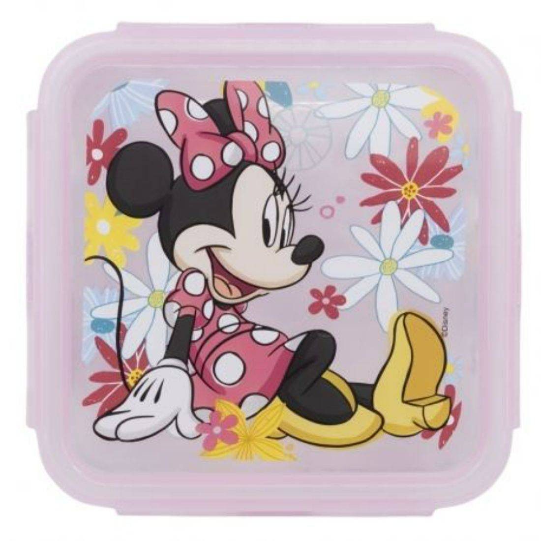 Stor Square Hermetic Food Container 500 Ml - Minnie Mouse Spring Look
