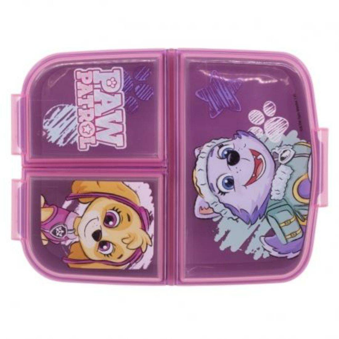 Stor Multi Compartment Sandwich Box - Paw Patrol Girl Sketch Essence
