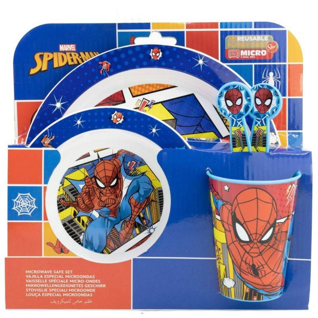 Stor 5 Pcs Kids Micro Set - Spiderman Midnight Flyer - Image 2