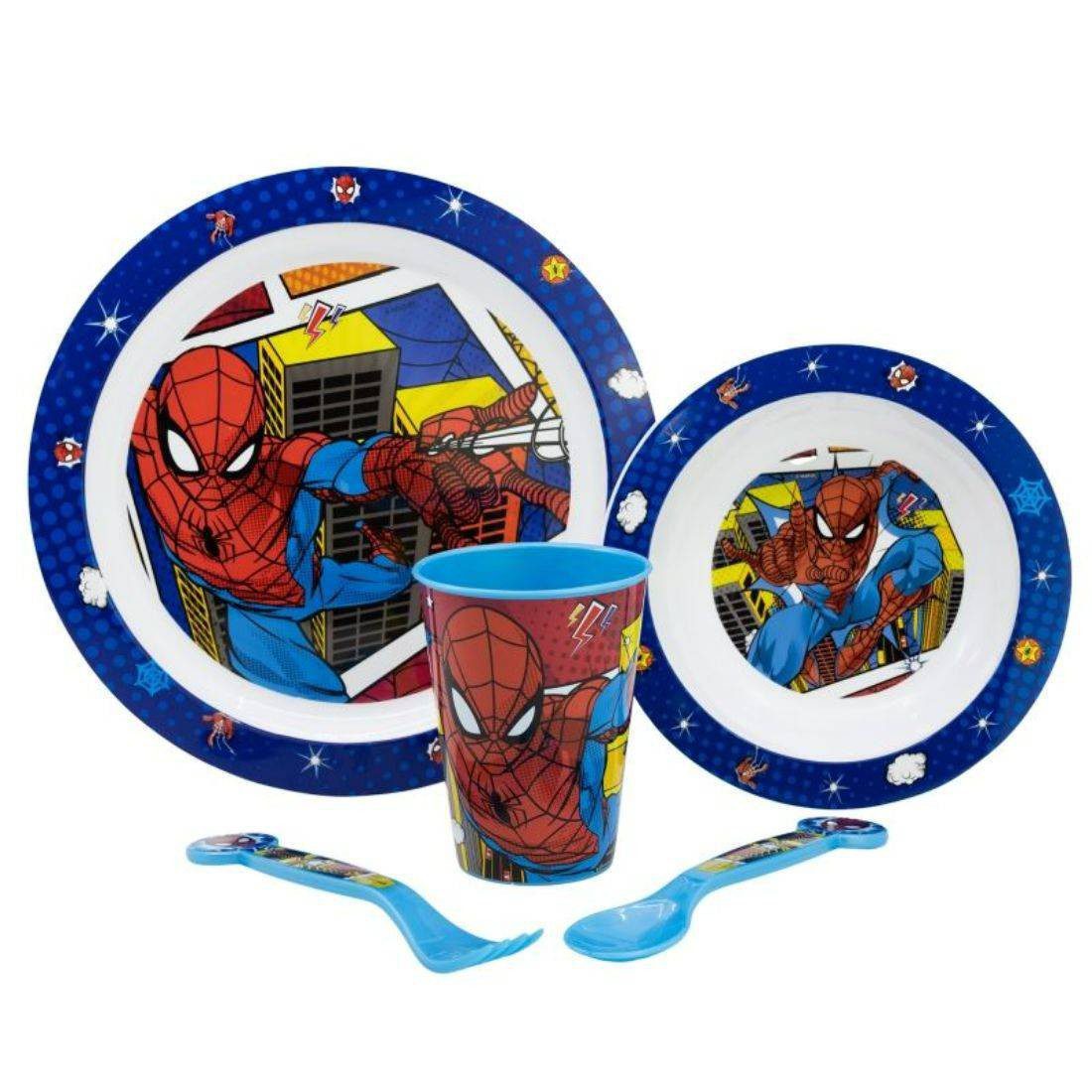 Stor 5 Pcs Kids Micro Set - Spiderman Midnight Flyer