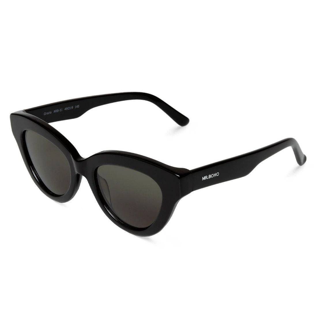 Mr. Boho Black Gracia With Classical Lenses Sunglasses - Image 2