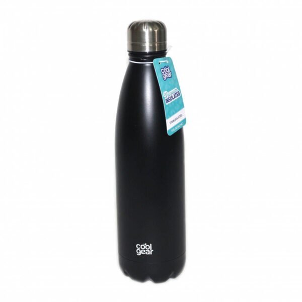 Cool Gear Stainless Steel Water Bottle Black 0.502L