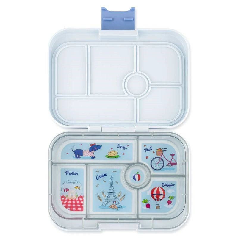 Yumbox Bento Box Hazy Gray 6 Compartment - Image 2