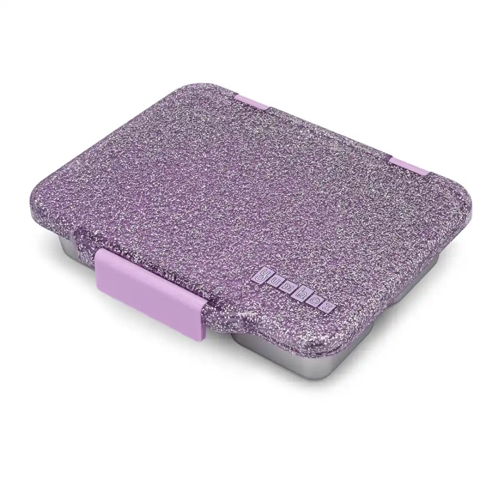 Yumbox Stainless Steel Leakproof Bento Lunch Box for Kids & Adults - Purple Glitter