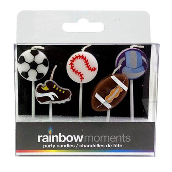 Rainbow Moments Sports Paraffin Shape Candles