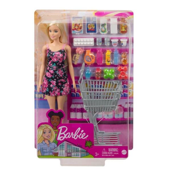 Barbie Shopping Time Doll Grocery Cart Playset