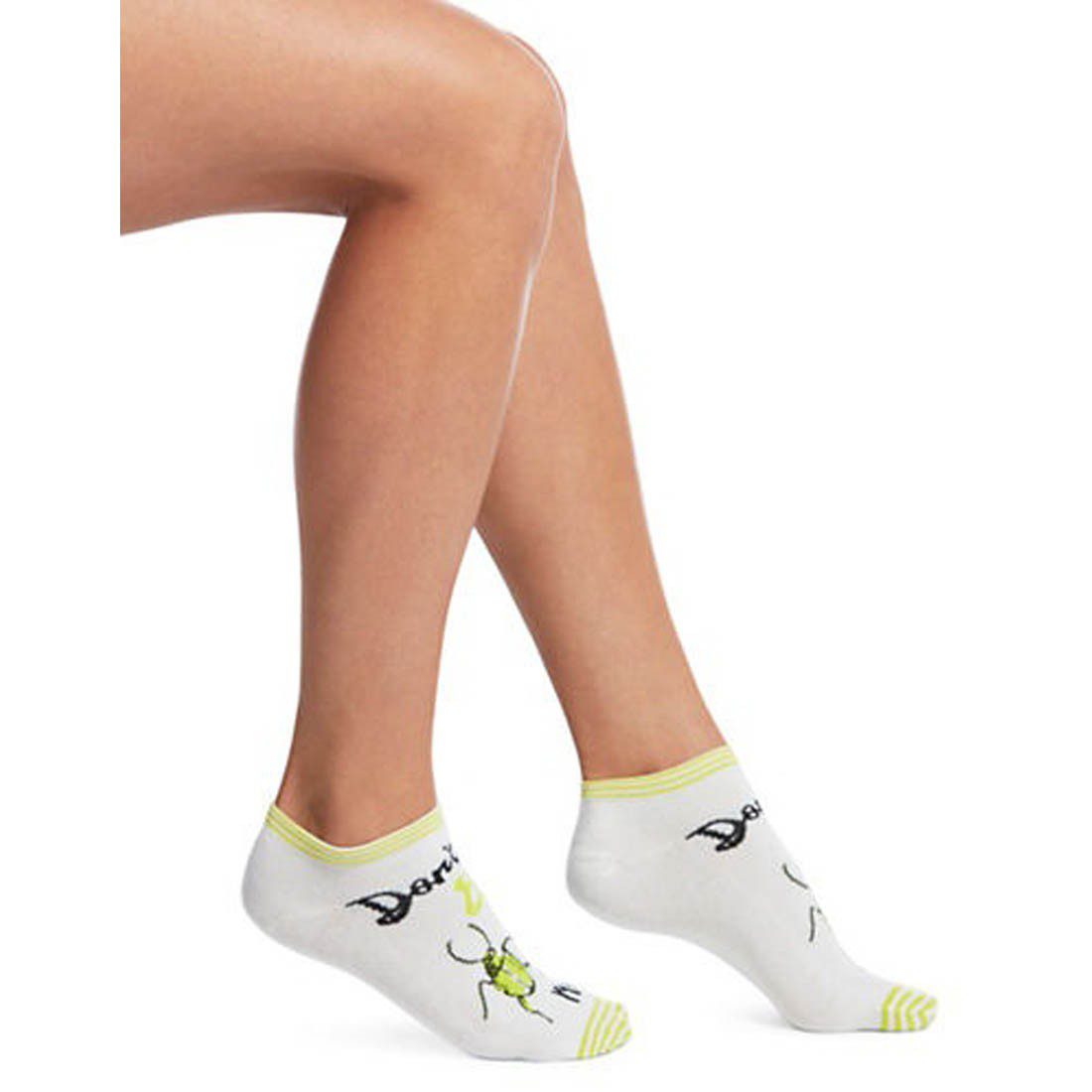 Hue Don't Bug Me Footsie Socks-White