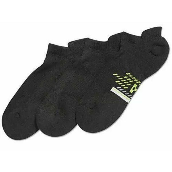 Hue Women's Tab Back Liner Sport Socks Pack Of 3 - Black