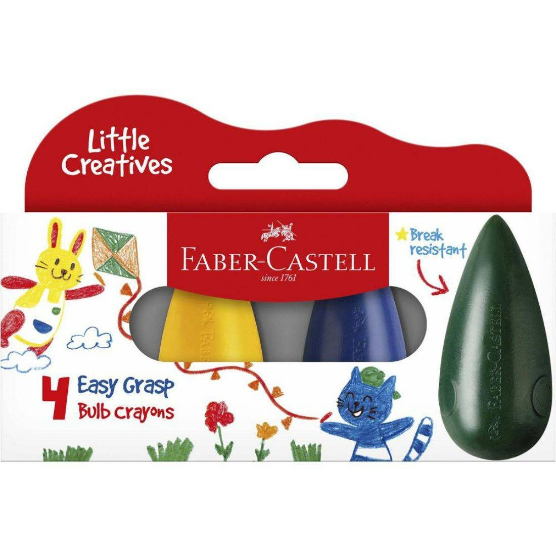 Faber Castell Easy Grasp Blub Crayons - Set of 4