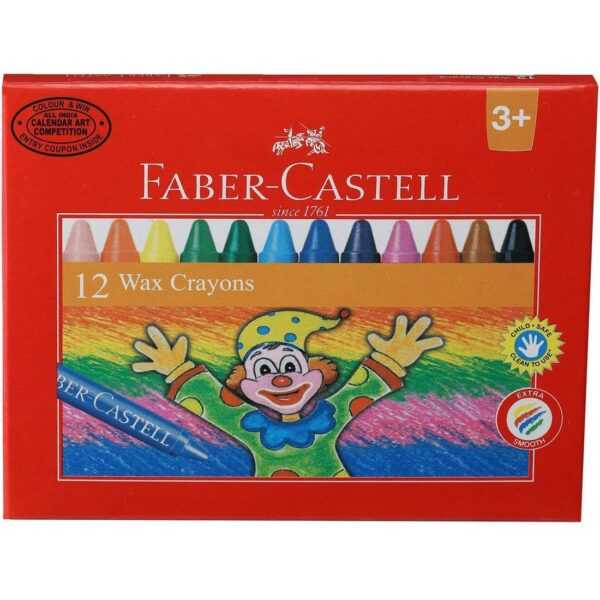 Faber Castell Wax Crayons Set of 12