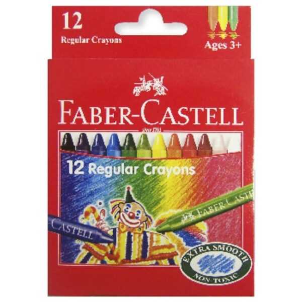 Faber Castell Regular Wax Crayons Set of 12