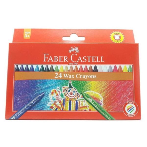 Faber Castell Wax Crayons 24