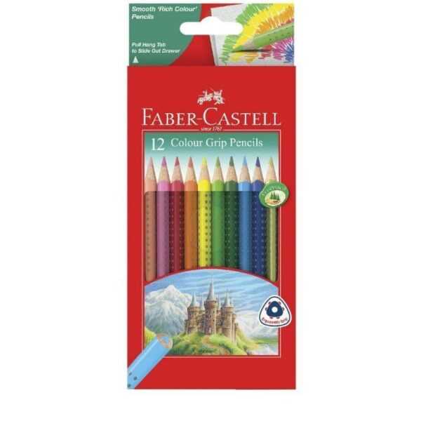 Faber Castell 12 Colors Grip Pencils