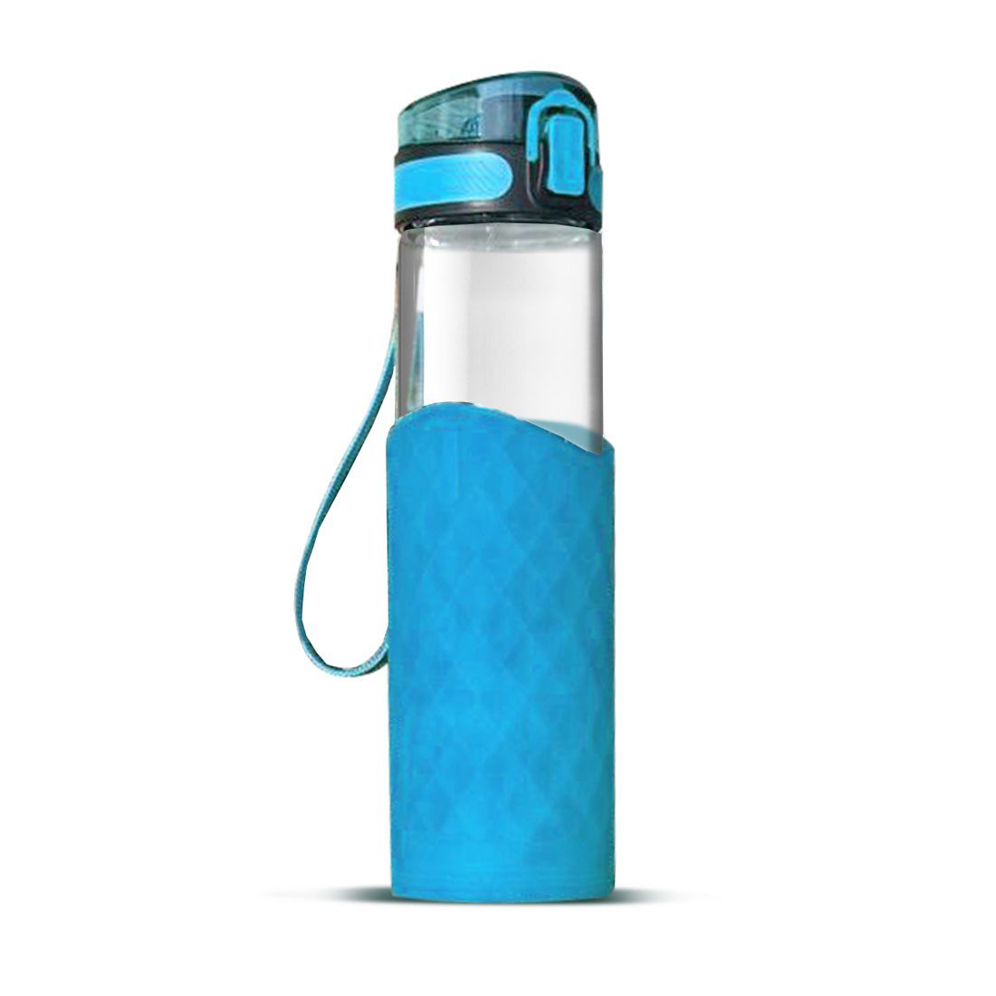 Aware Glass Water Bottle Blue