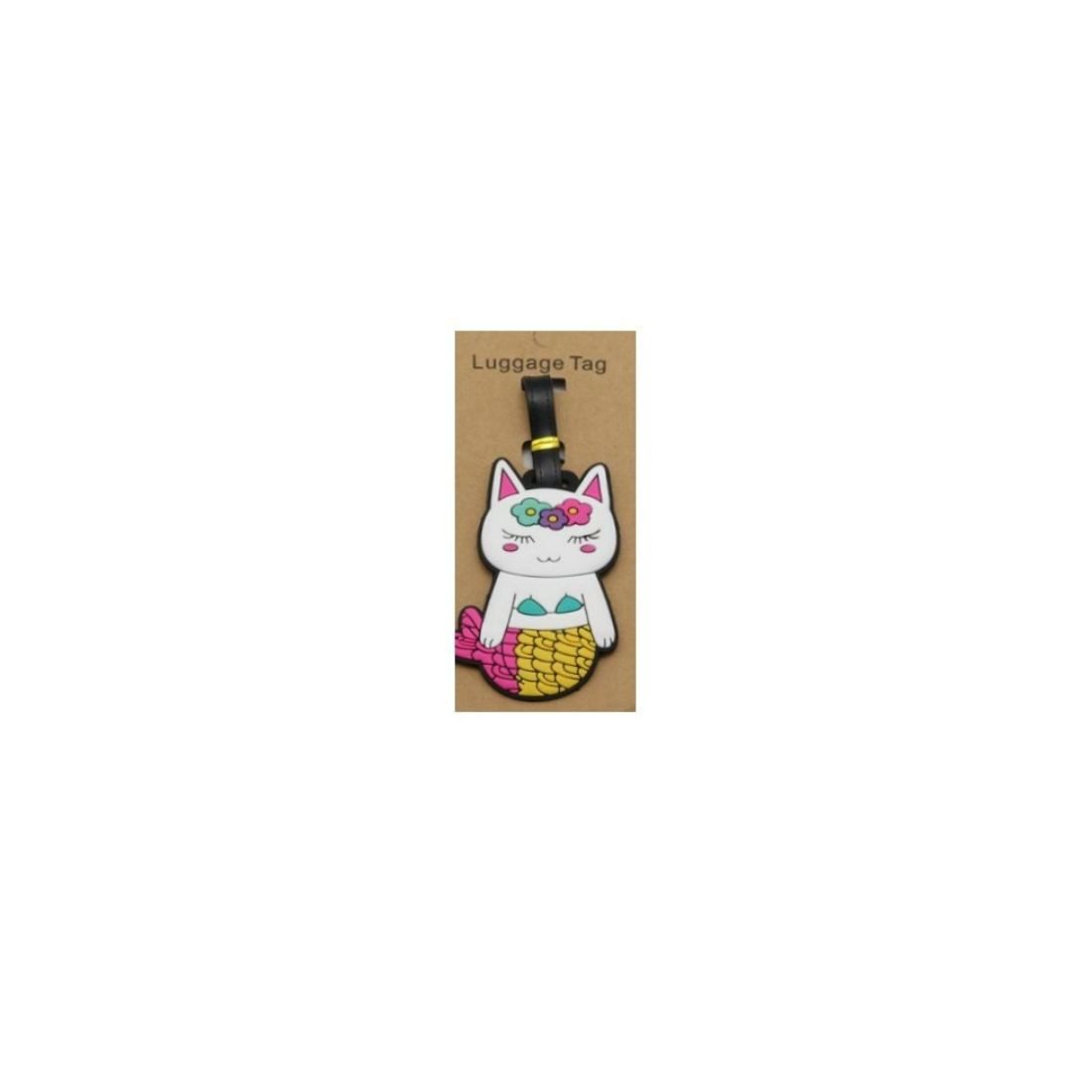 Lucky 7 Luggage Tag Cat Mermaid