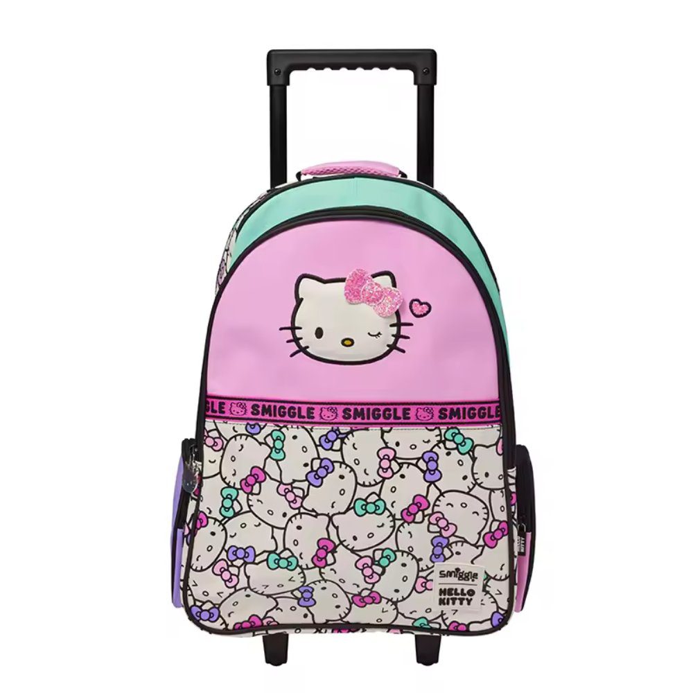 Smiggle Trolley Backpack With Light-Up Wheels - Hello Kitty