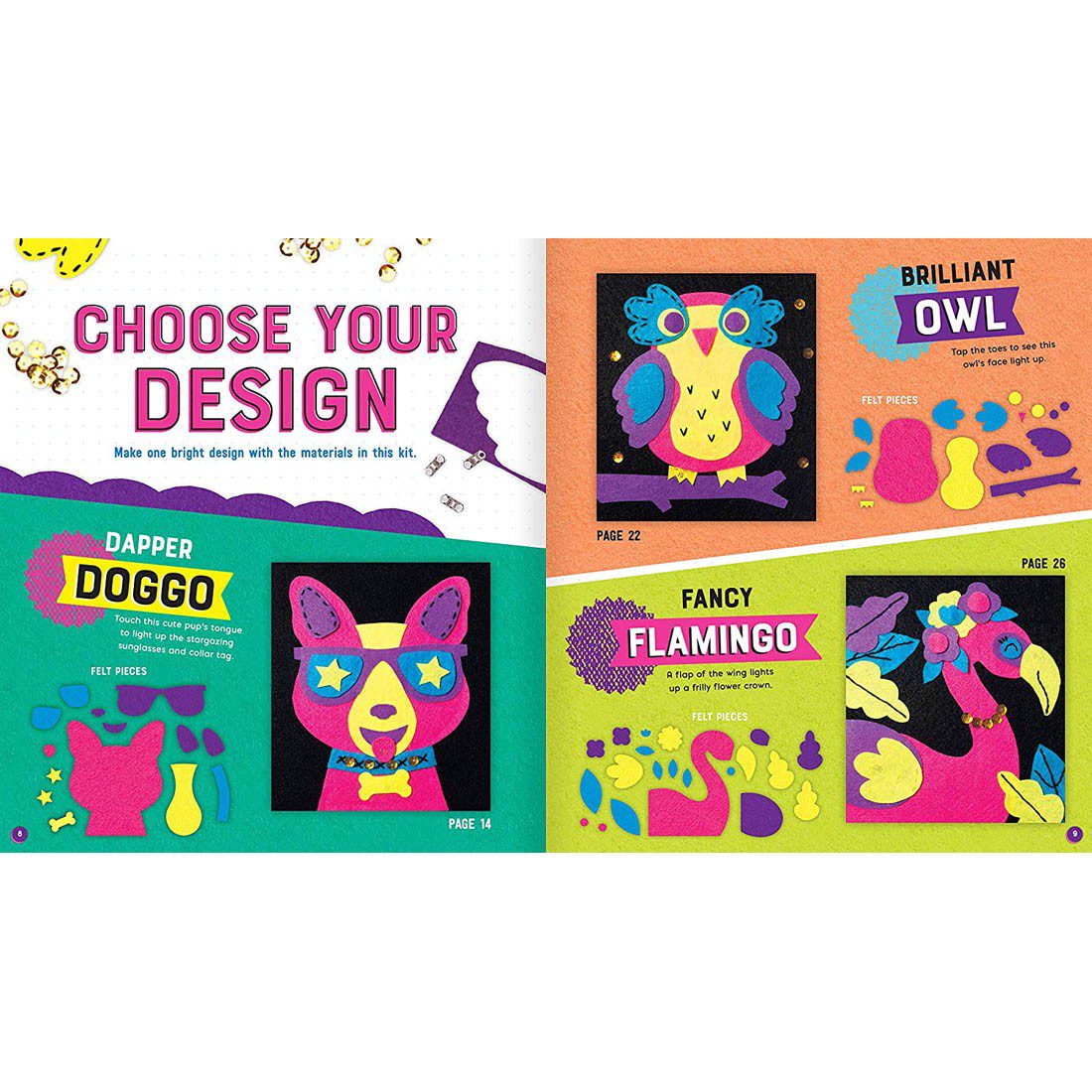 Klutz Sew Your Own Light Up Circuit Art - Image 2