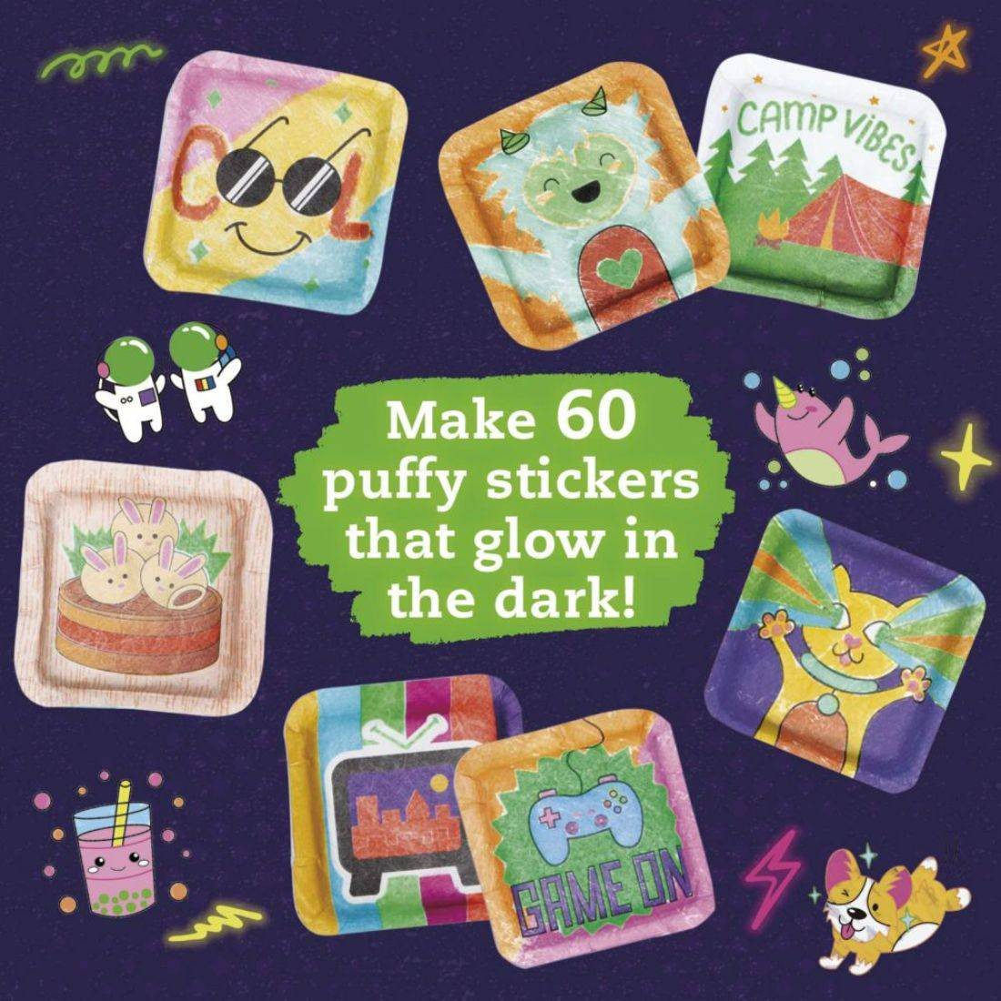 Klutz Make Your Own Glow In The Dark Puffy Stickers - Image 2