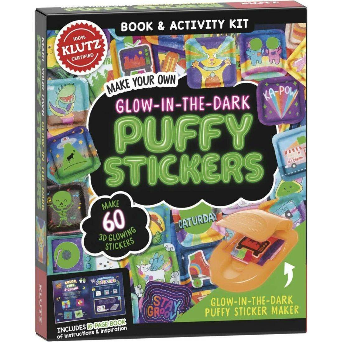 Klutz Make Your Own Glow In The Dark Puffy Stickers