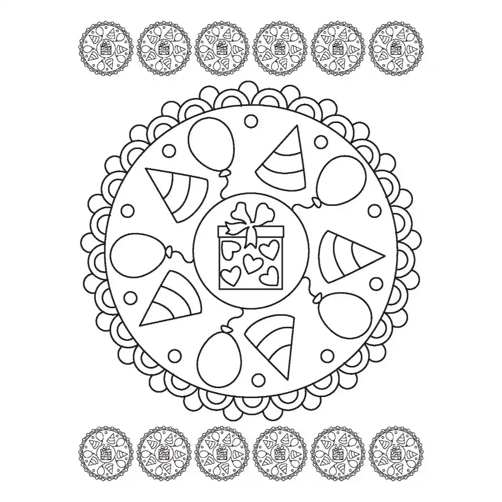 Dreamland Mandala Colouring for Kids - Book 1 - Image 3
