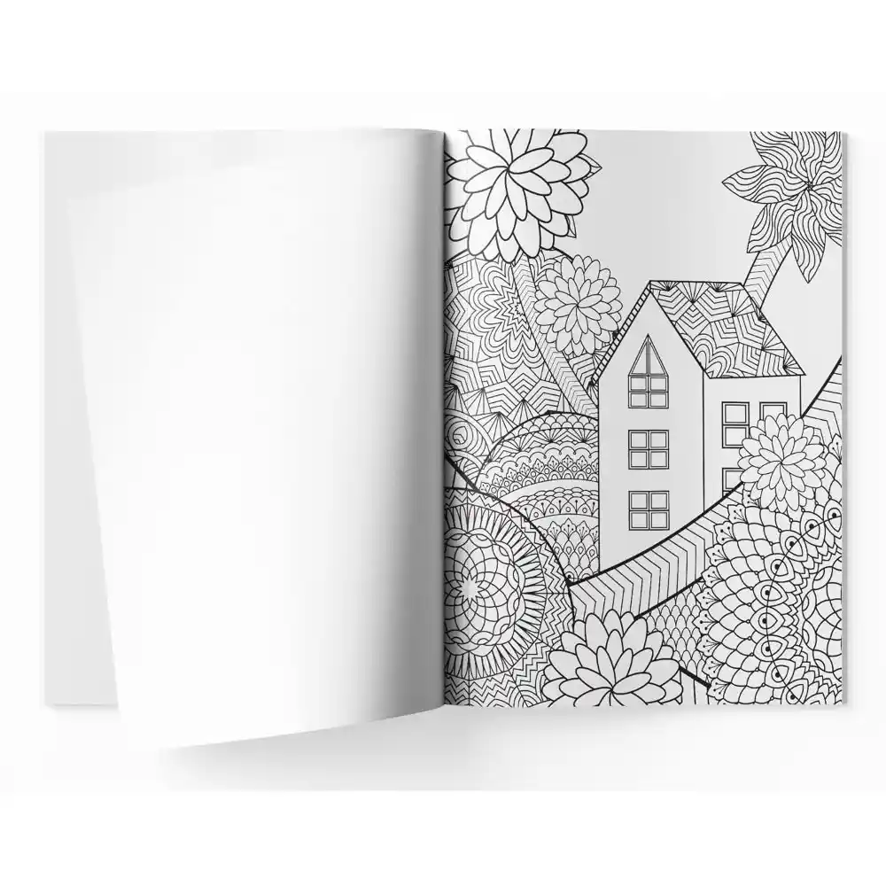 Wonder House Relaxing Mandala - Coloring Book For Adults - Image 2