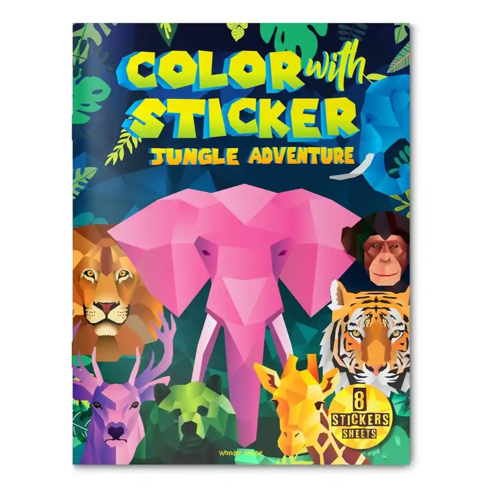 Wonder House Color with Sticker - Jungle Adventure